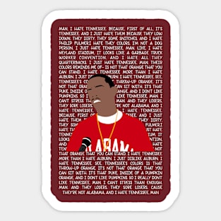 Bama fan Sticker